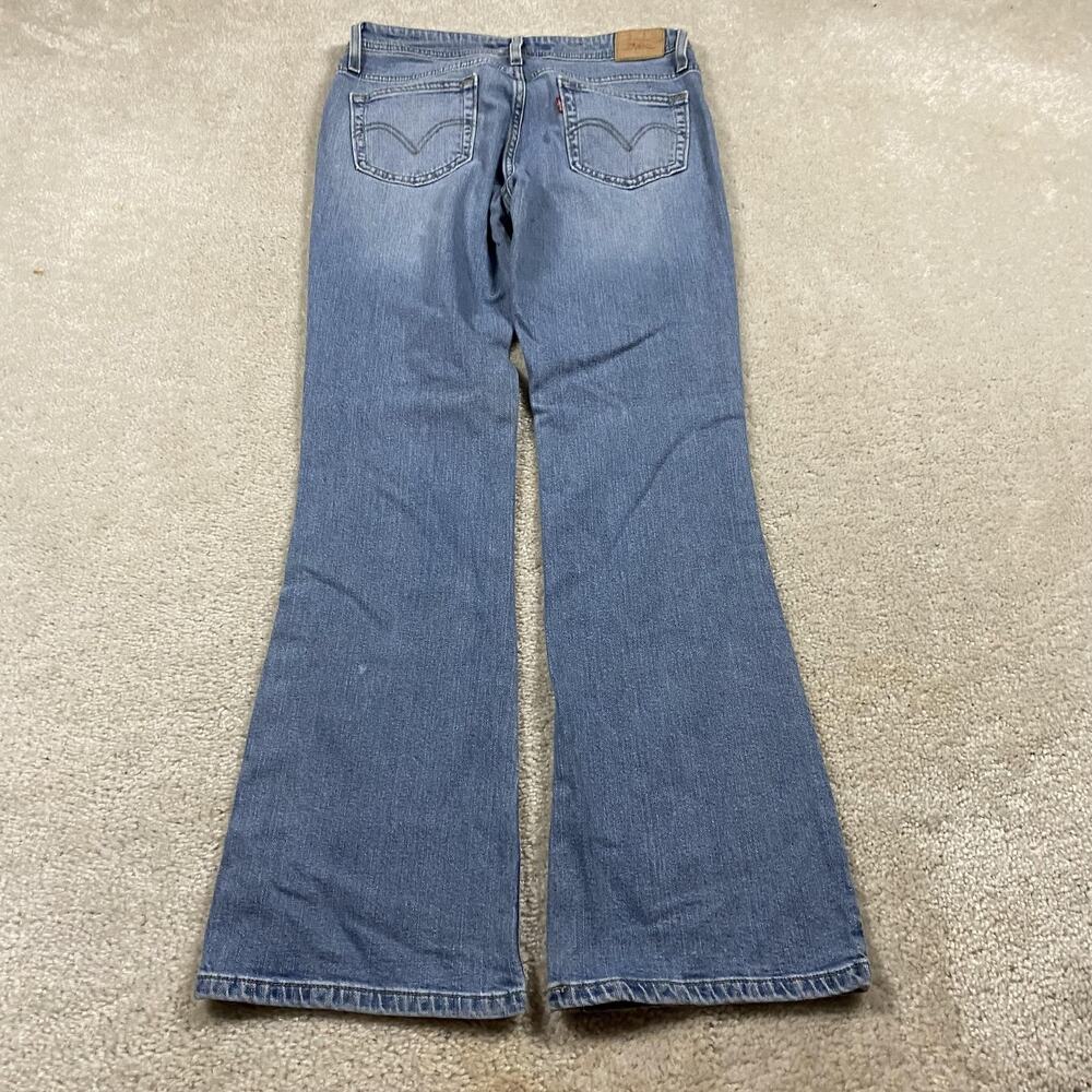 Y2K Levis 518 Jeans Womens 9M Wash Blue Superlow Bootcut Stretch Denim Grunge
